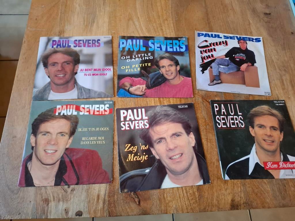 15 singles PAUL SEVERS, Ophalen of Verzenden