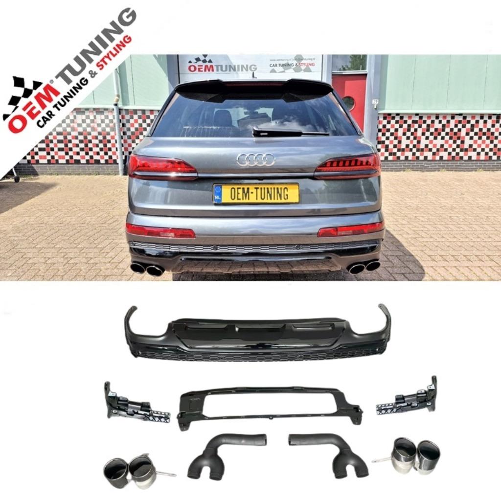 SQ7 Diffuser voor Q7 | 2019-2024 | s line | black edition |, Auto-onderdelen, Nieuw, Achter, Bumper, Audi