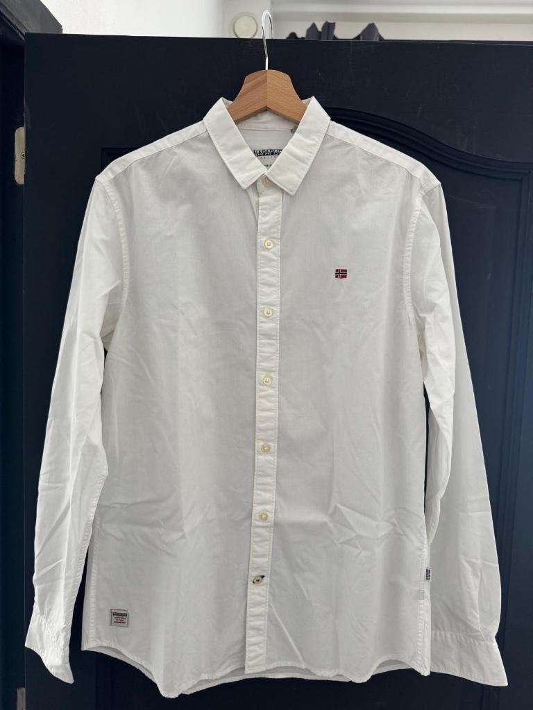 Chemise homme Napapijri taille S, Enlèvement, Comme neuf, Blanc, Autres