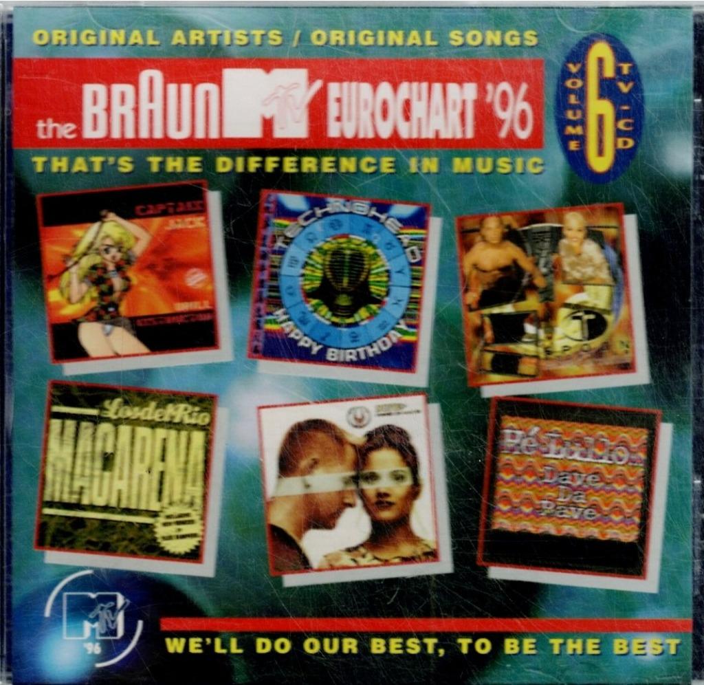 cd   /   The Braun MTV Eurochart '96 - Volume 6, Cd's en Dvd's, Ophalen of Verzenden