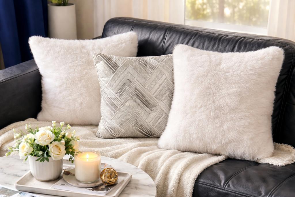 Lot de 3 housses de coussins, Maison & Meubles, Accessoires pour la Maison | Coussins, Enlèvement, Comme neuf
