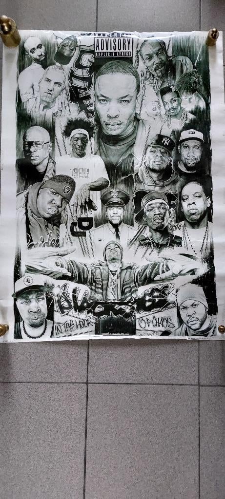 Zeldzame poster Hip-Hop legends Paul Stone 2003 muziek, Ophalen of Verzenden, Gebruikt
