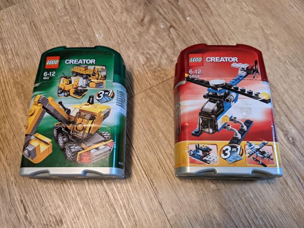Lego Creator graafmachine en helicopter nummers 4915 en 5864, Ophalen of Verzenden, Zo goed als nieuw, Lego