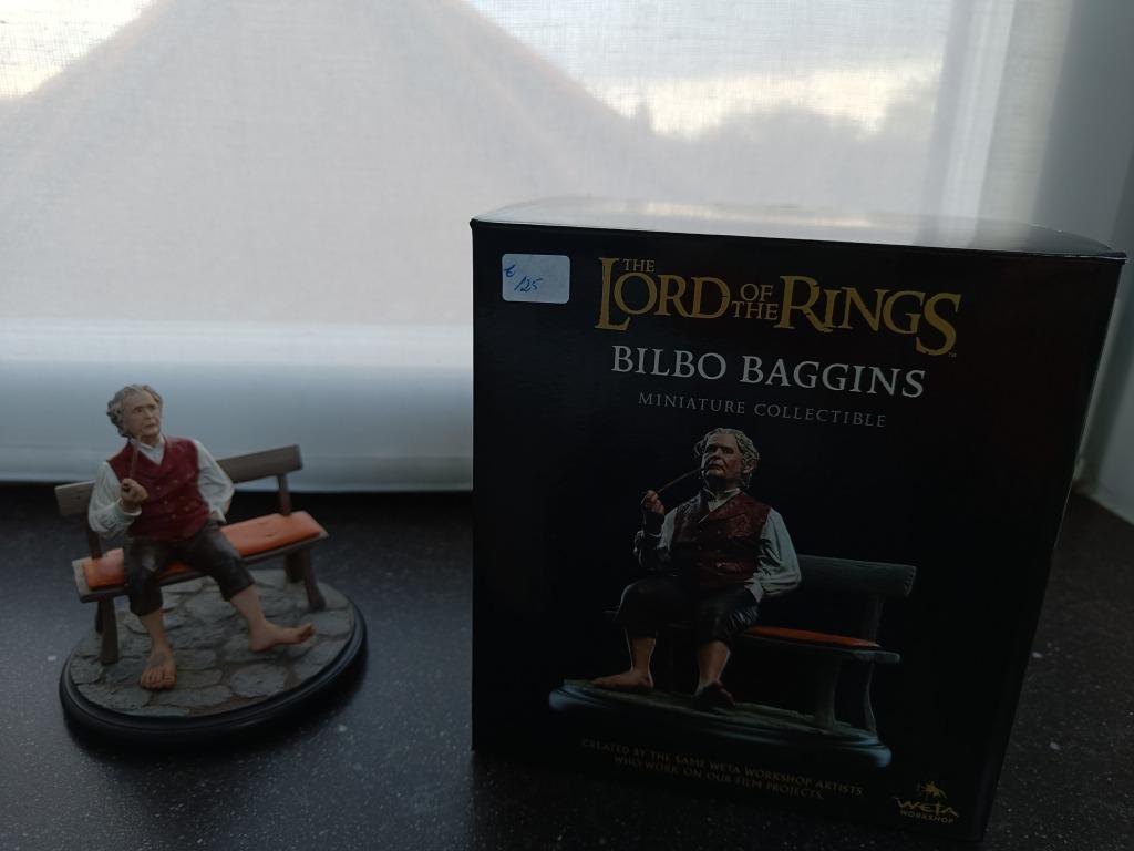 Bilbo Baggings Weta collectible met doos, Verzamelen, Ophalen, Nieuw, Beeldje of Buste