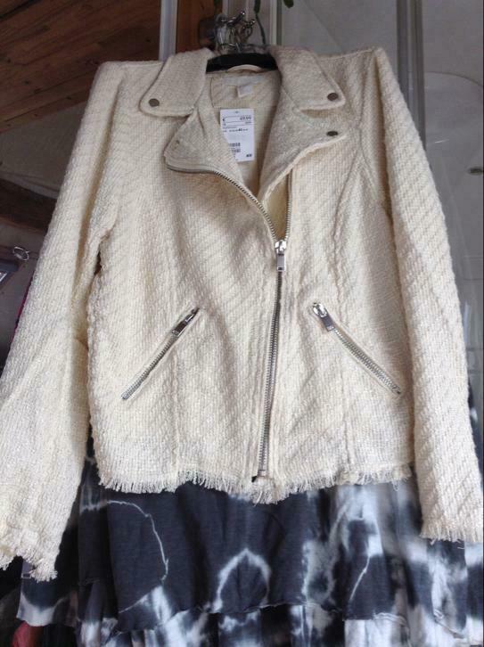 Perfecto style Chanel, H&M, T40, NEUF, Kleding | Dames, Nieuw, Maat 38/40 (M), Wit
