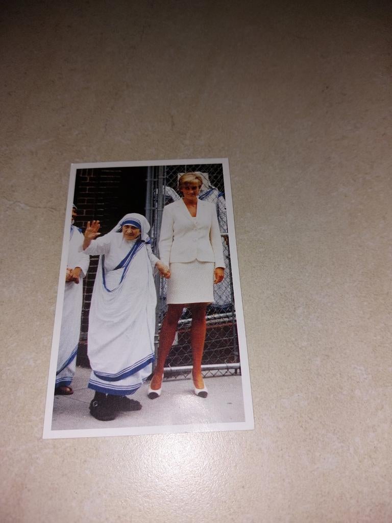 Gedachtenisprentje Mother Teresa en Prinses Diana, Verzamelen, Ophalen of Verzenden