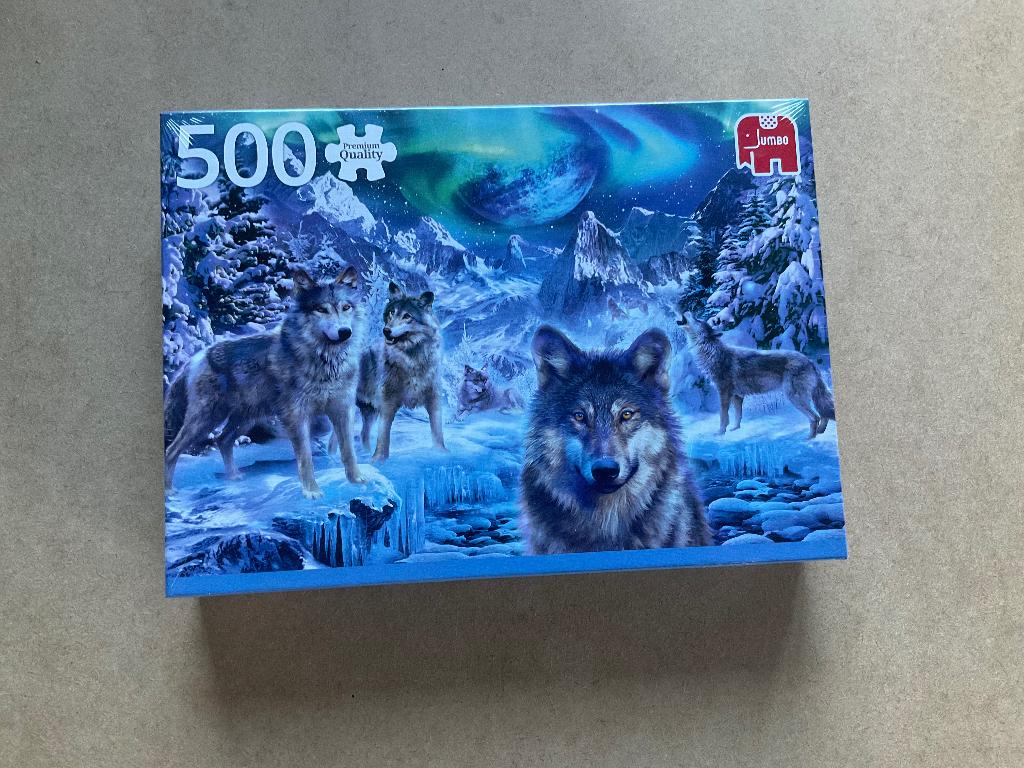 Legpuzzel Educa, wolven, 500 stukjes, Ophalen of Verzenden, 500 t/m 1500 stukjes, Nieuw, Legpuzzel