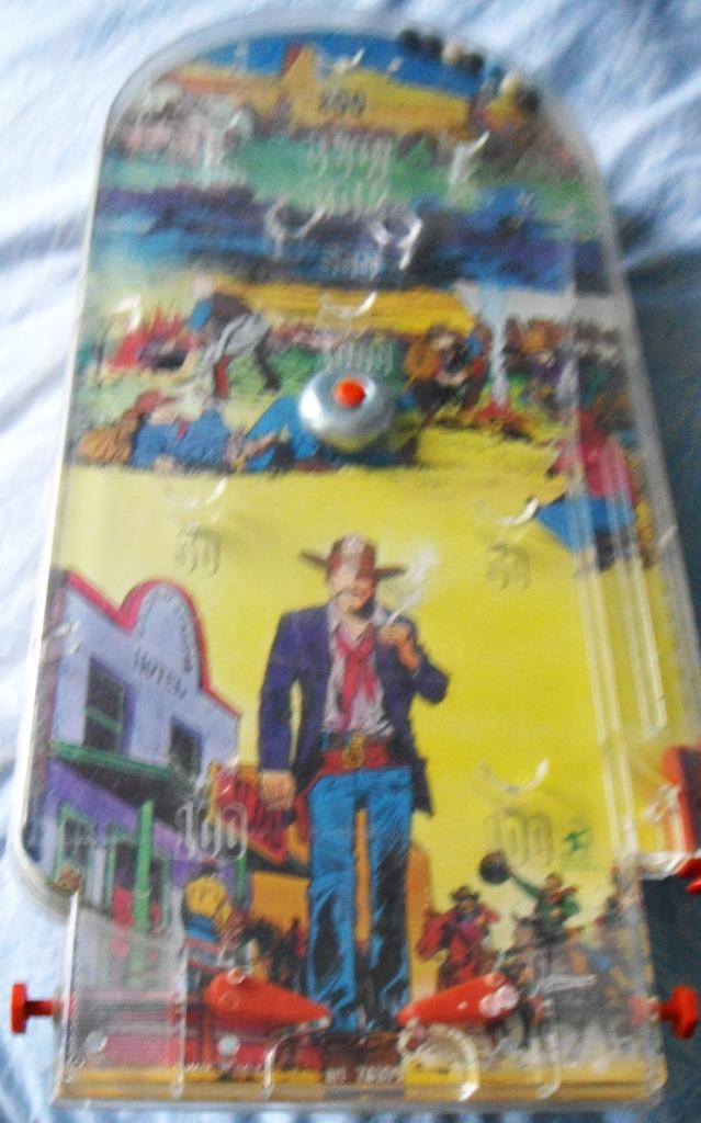 Mini flipper Cowboy Wild West vintage, fonctionnant, Collections, Enlèvement ou Envoi, Utilisé