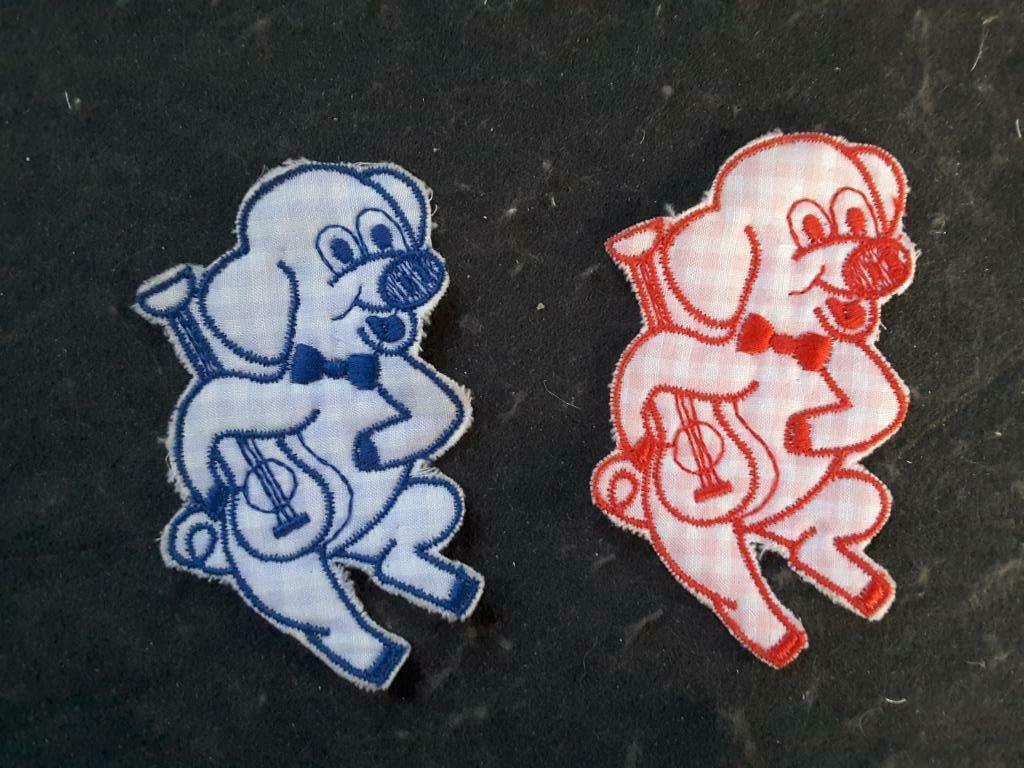 applique - patch om op varkens-/gitaarpatroon op gingham te, Ophalen of Verzenden, Nieuw