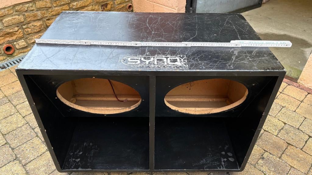 Sono caisson basse pour 2 subwoofer 15" 38cm, Enlèvement, Utilisé, 120 watts ou plus, Subwoofer