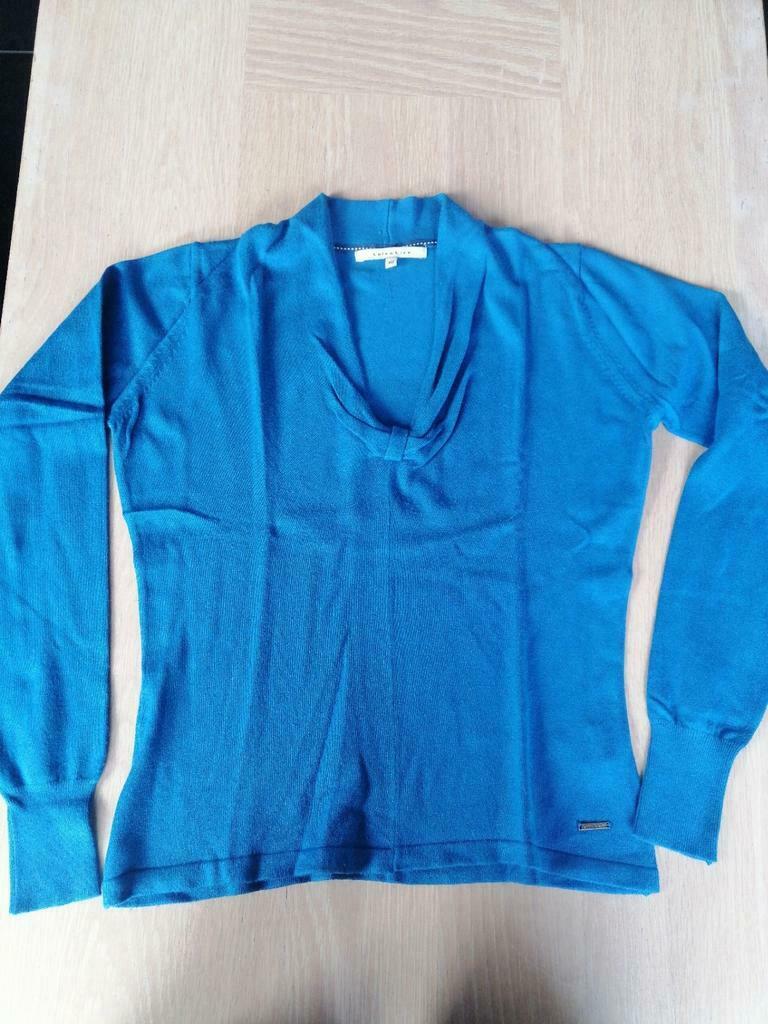 Trui petrol Lola & Liza 40, Kleding | Dames, Maat 38/40 (M), Ophalen of Verzenden, Gedragen, Blauw
