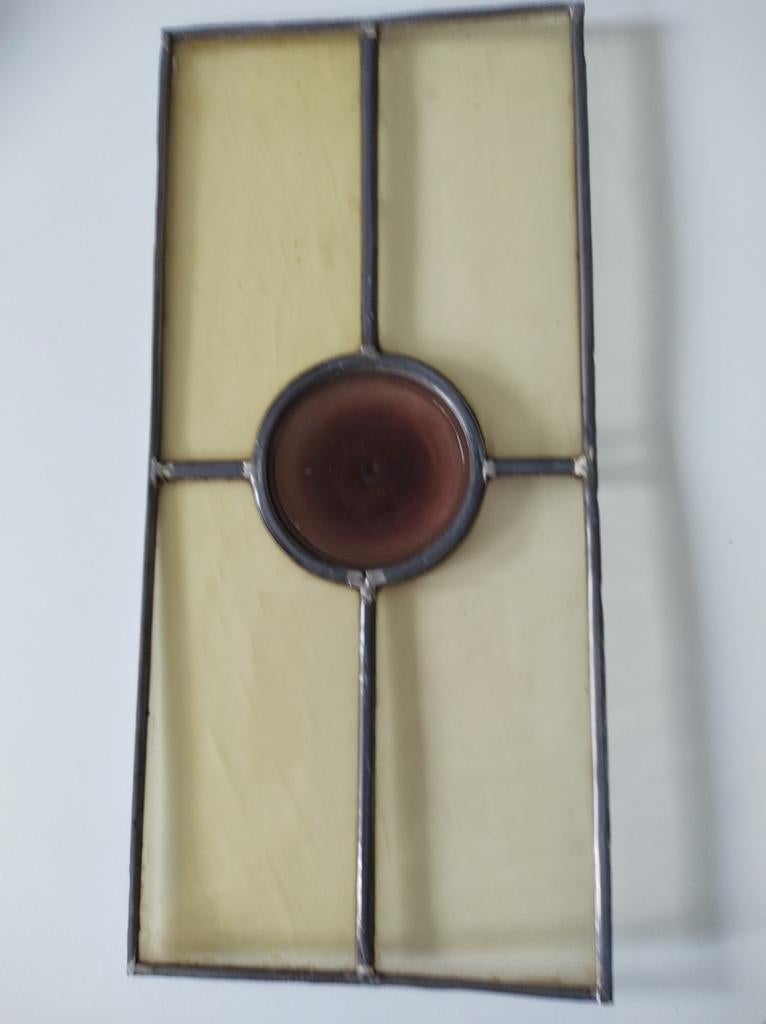 Oud 12 gelijkaardige loodglas 21/45 cm, Doe-het-zelf en Bouw, Ophalen of Verzenden, Zo goed als nieuw