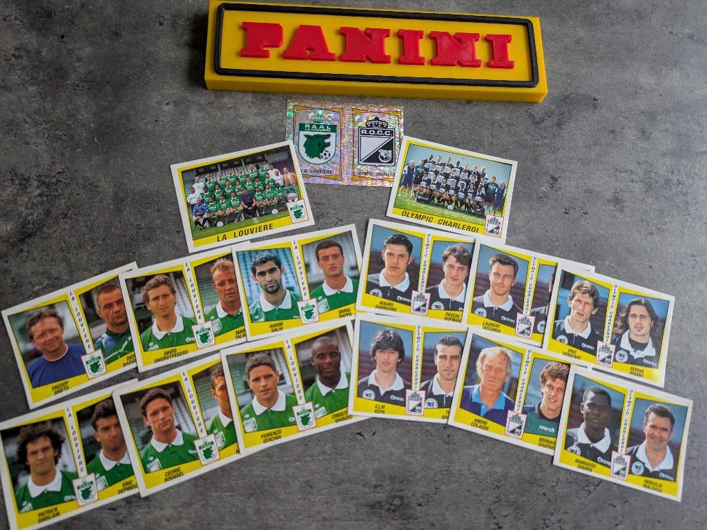 15 AUTOCOLLANTS PANINI FOOTBALL 97 La Louviere/Ol.Charleroi, Hobby & Loisirs créatifs, Autocollants & Images, Neuf, Enlèvement ou Envoi