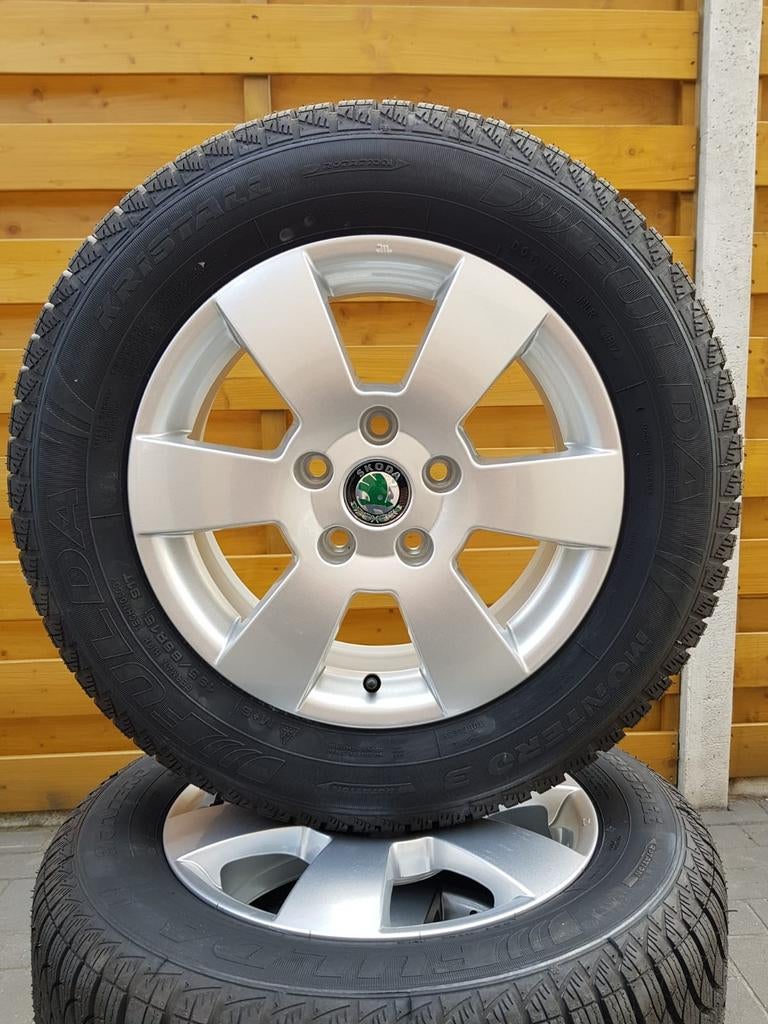 Splinternieuwe!!15 inch.originele SKODA velgen met winterban, Enlèvement