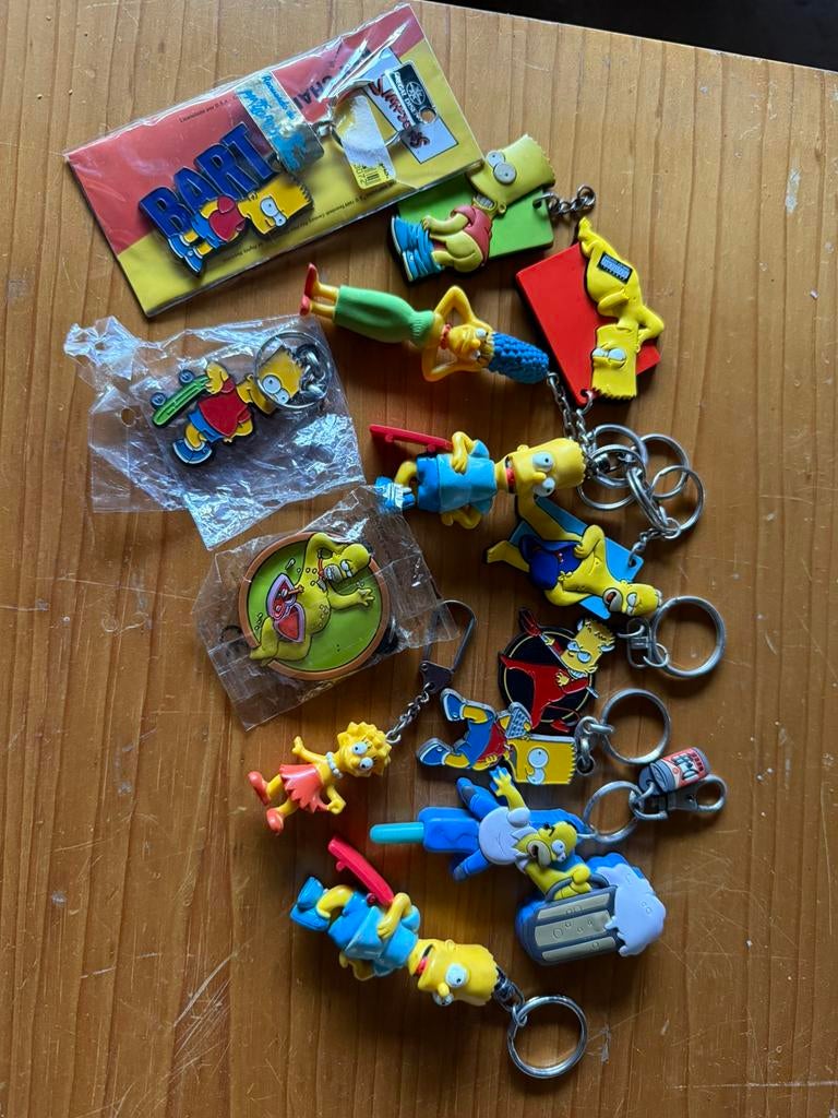 Lot Simpsons sleutelhangers, Verzamelen, Ophalen of Verzenden, Gebruikt, Knuffel of Figuurtje