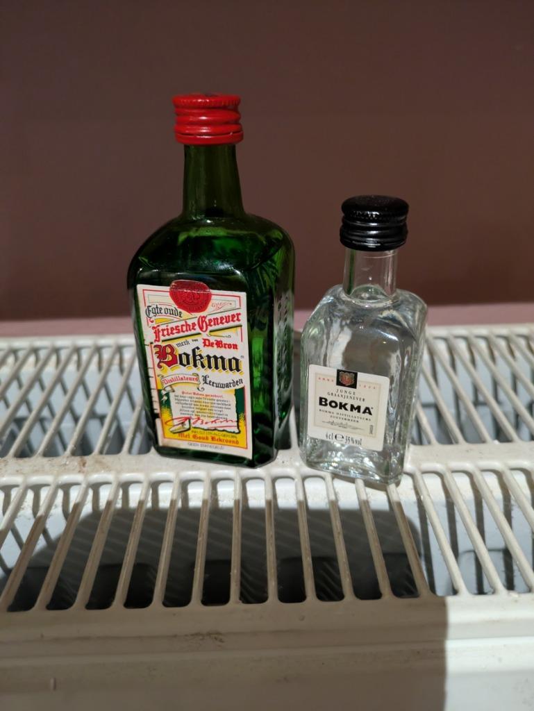 Jenever flesjes bokma, Verzamelen, Ophalen of Verzenden, Zo goed als nieuw, Flesje(s)
