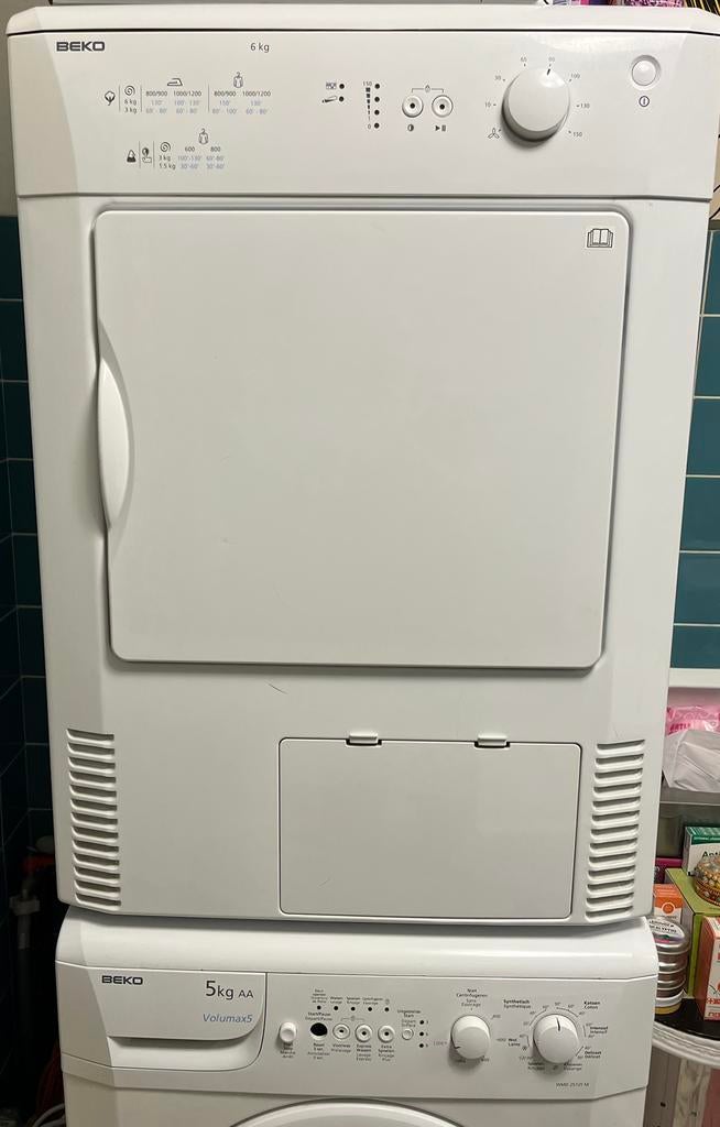 BEKO condensdroger (5 keer gebruikt), Elektronische apparatuur, Droogkasten, 6 tot 8 kg, Zo goed als nieuw, Voorlader, Condens
