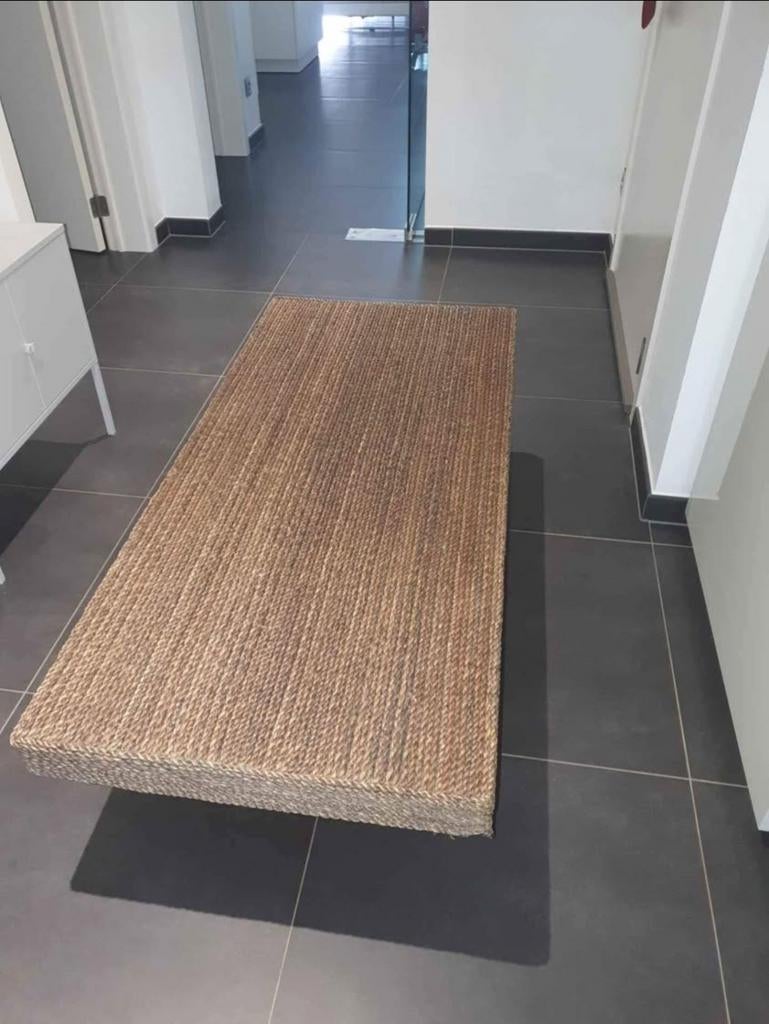 Rotan salontafel, Huis en Inrichting, Tafels | Salontafels, Ophalen, Rechthoekig, 100 tot 150 cm, 50 tot 100 cm