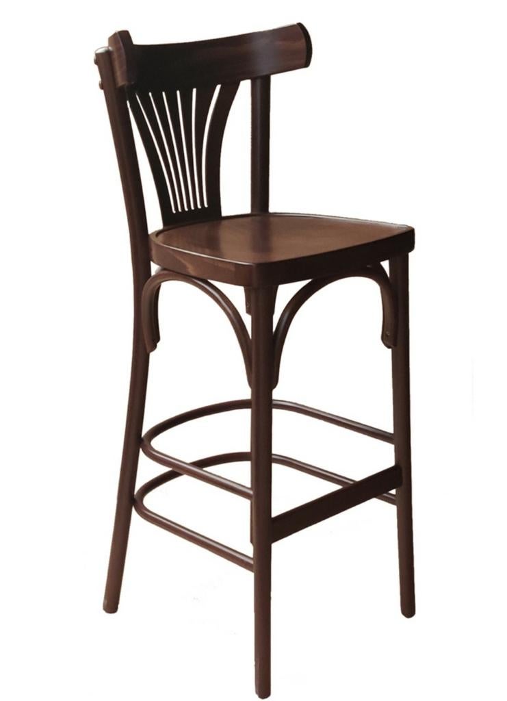 Thonet bar krukken OP STOCK met arm donker bruin horeca cafe, Ophalen of Verzenden, Meubilair