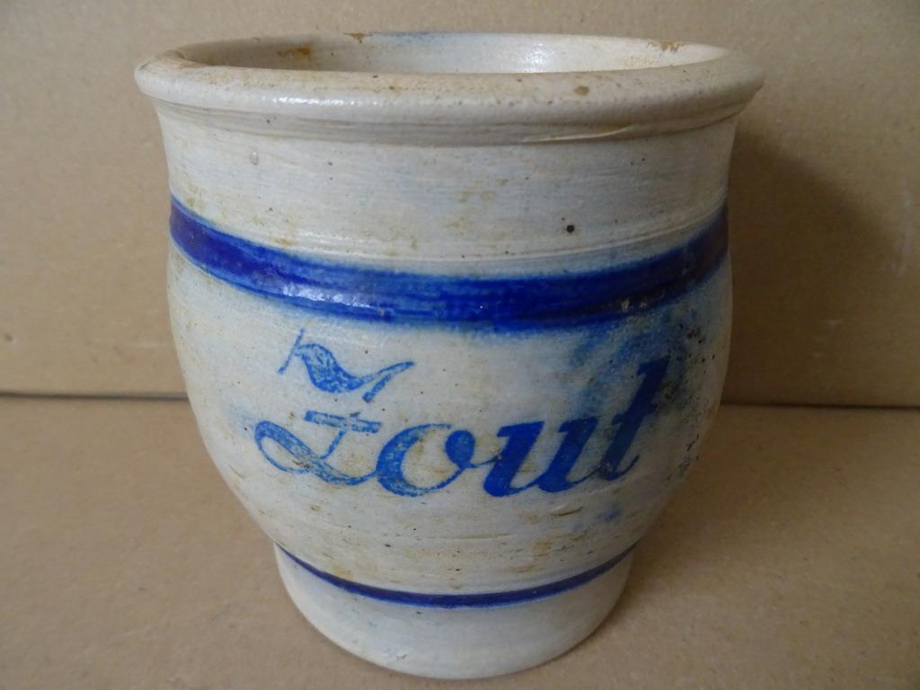 Antieke zoutpot antieke wand zoutpot voor aan de wand 1900, Antiek en Kunst, Ophalen of Verzenden