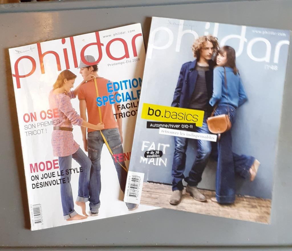 2 livres tricot phildar pour adultes, Hobby & Loisirs créatifs, Enlèvement ou Envoi, Utilisé, Tricot
