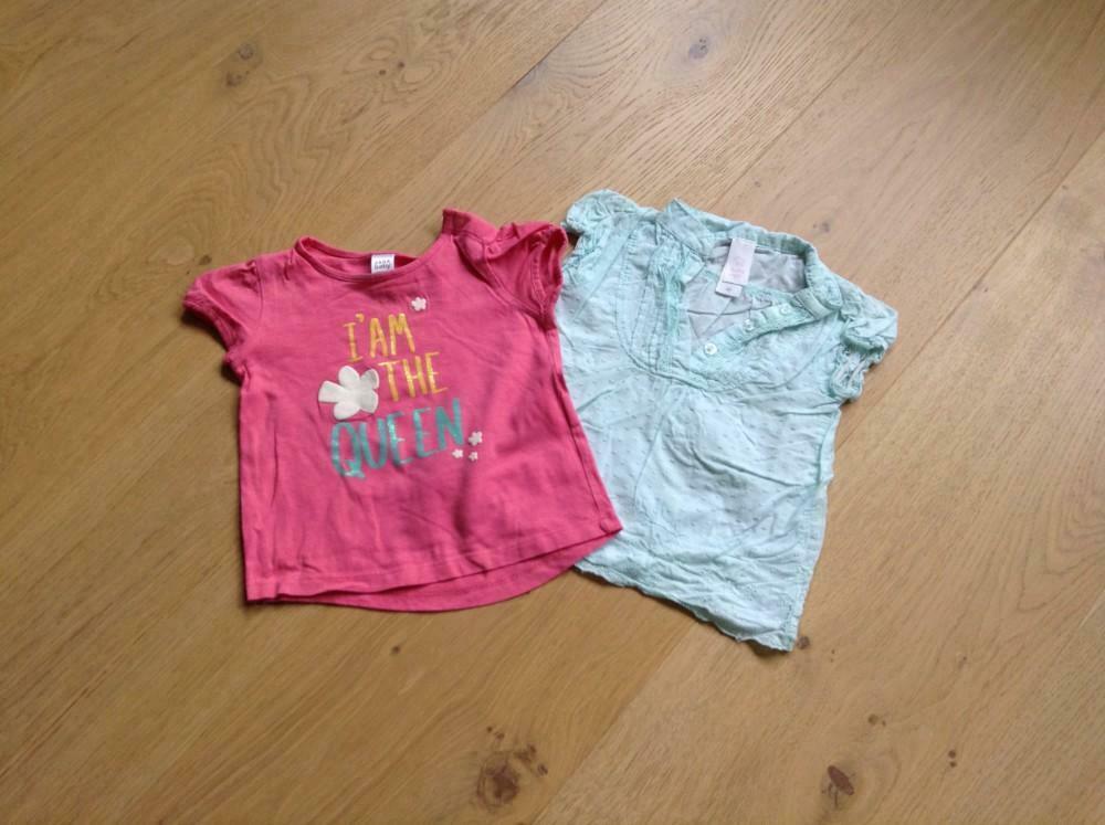 t-shirt 1 Zara (nieuw) en 1 C en A -  maat 80 - 18 maand, Kinderen en Baby's, Babykleding | Maat 80, Ophalen of Verzenden, Zo goed als nieuw