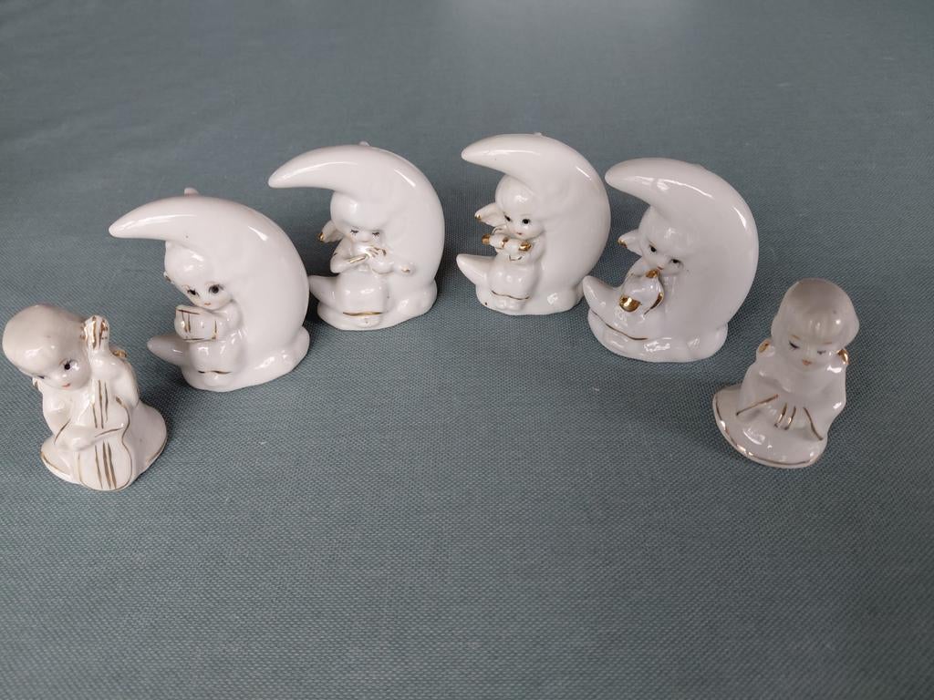 Set van 6 vintage porseleinen engeltjes, Ophalen