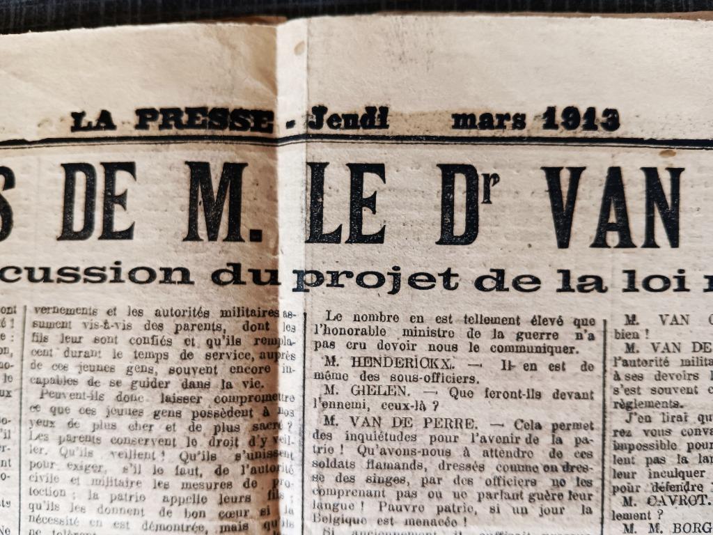 LA DISCOURS DE M. LE DR. VAN DE PERRE..., Ophalen