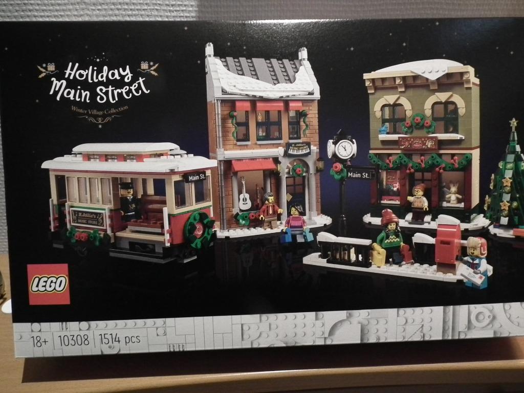 Lego. De hoofdstraat versierd voor de feestdagen (10308), Verzenden, Zo goed als nieuw, Complete set, Lego