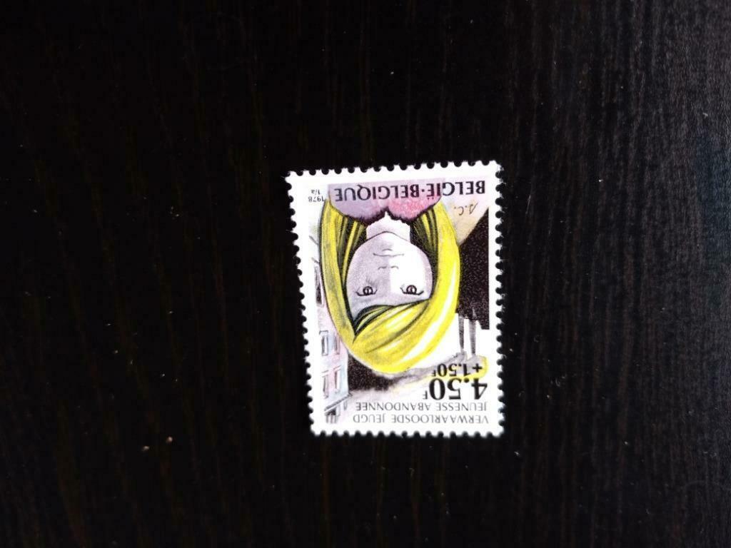 Belgie ongestempeld postzegel meisje, Ophalen of Verzenden