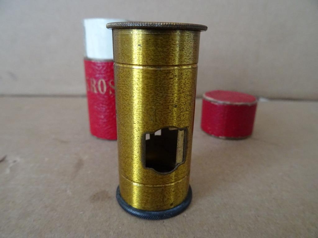 Microscope de poche allemand vintage Mikroskop fonctionnemen, Enlèvement ou Envoi, Utilisé, Moins de 400x, Microscope biologique
