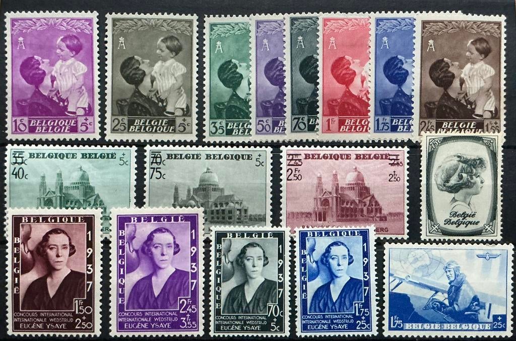 LOTVERKOOP 314. MH. * .  3 reeksen. +., Ophalen of Verzenden, Postfris, Orginele gom, Met plakker