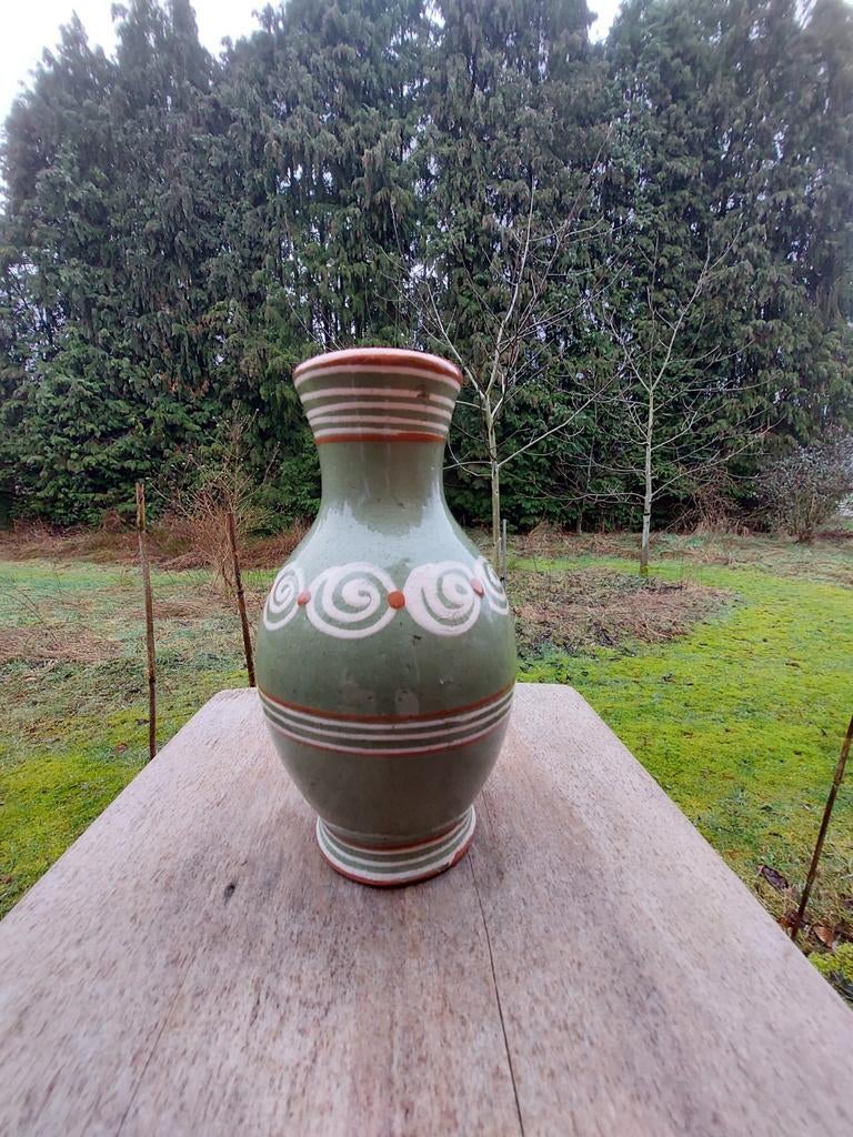 Keramisch vaasje/polen/zielony/vintage, Antiek en Kunst, Ophalen of Verzenden