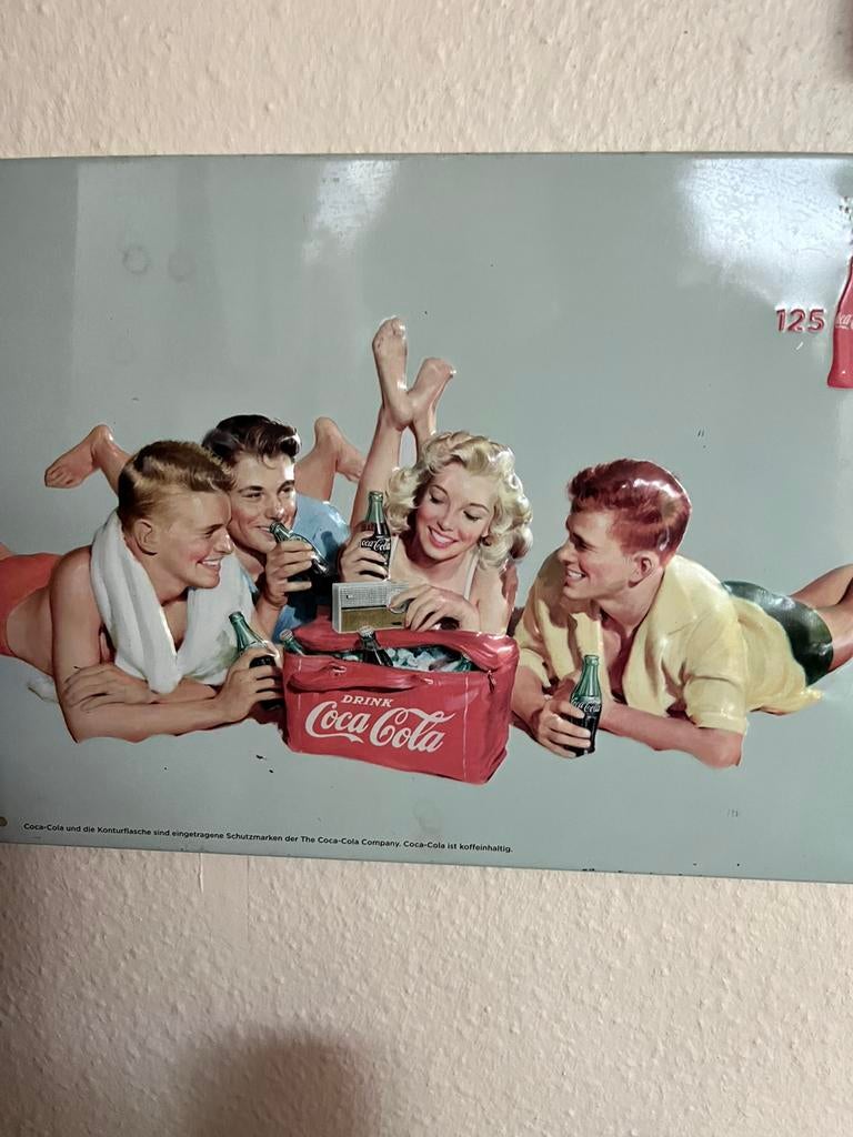Coca cola plaque original, Collections, Enlèvement ou Envoi, Comme neuf