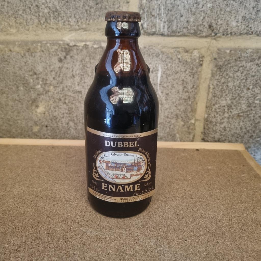 Bouteille de bière Dubbel Ename (modèle 1), Ophalen of Verzenden, Gebruikt, Flesje(s), Overige merken