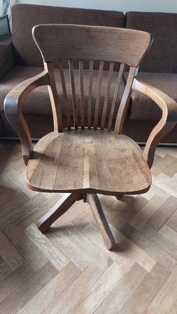 Fauteuil de bureau américain, Maison & Meubles, Enlèvement, Utilisé, Brun, Chaise de bureau