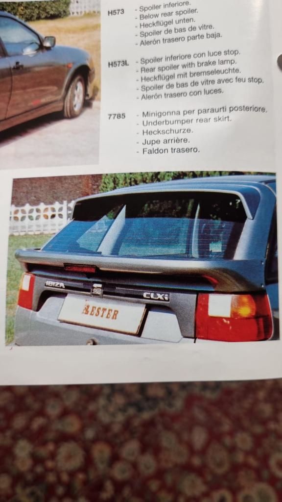 nieuwe kofferspoiler lester seat ibiza! no votex no kamei, Auto-onderdelen, Ophalen of Verzenden, Seat