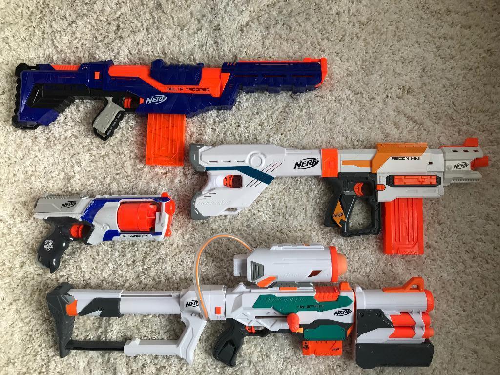 Lot de 4 NERF, Enlèvement, Comme neuf