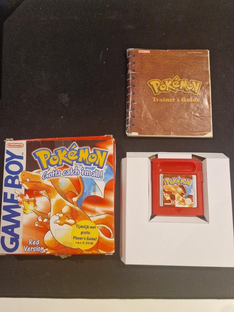 Pokemon red gameboy gba compleet in doos, Ophalen of Verzenden