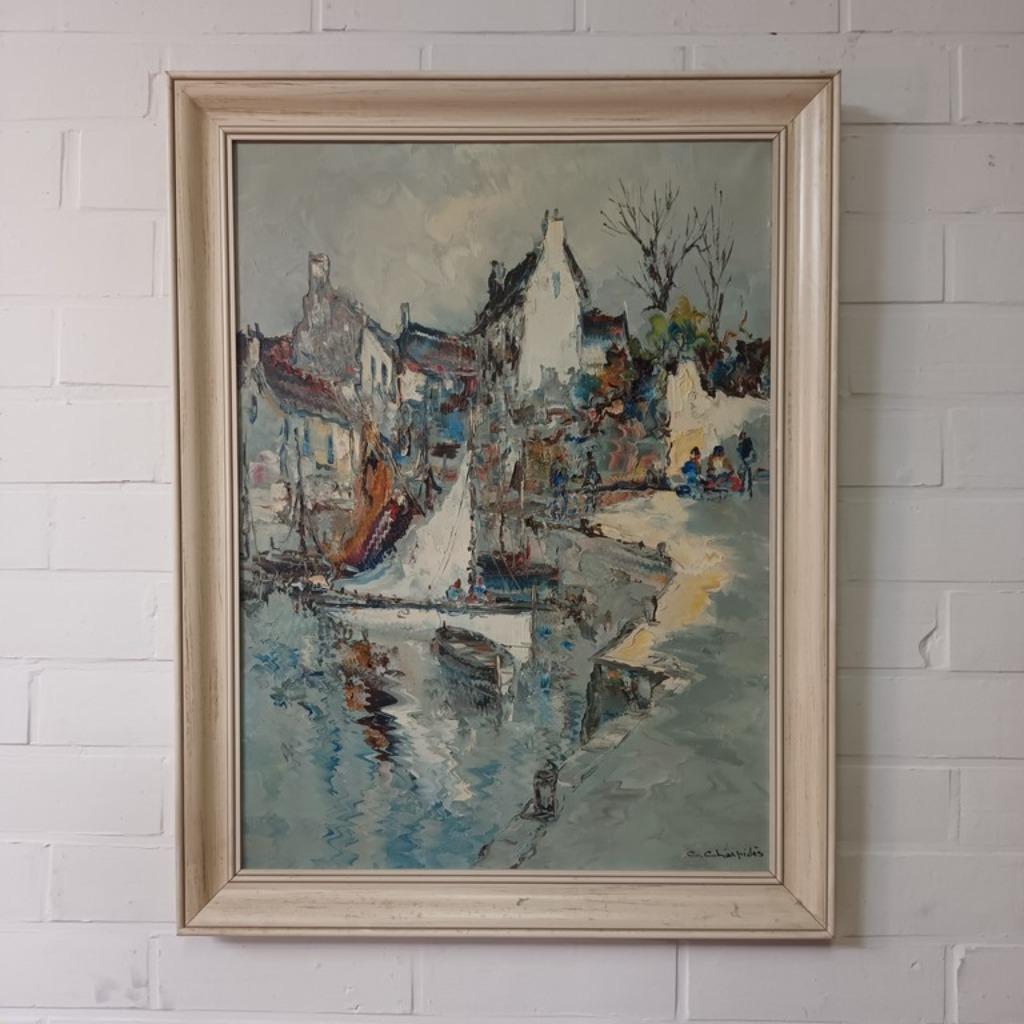 Christophe Charpides (1909-992) - olieverf op doek, Antiek en Kunst, Ophalen