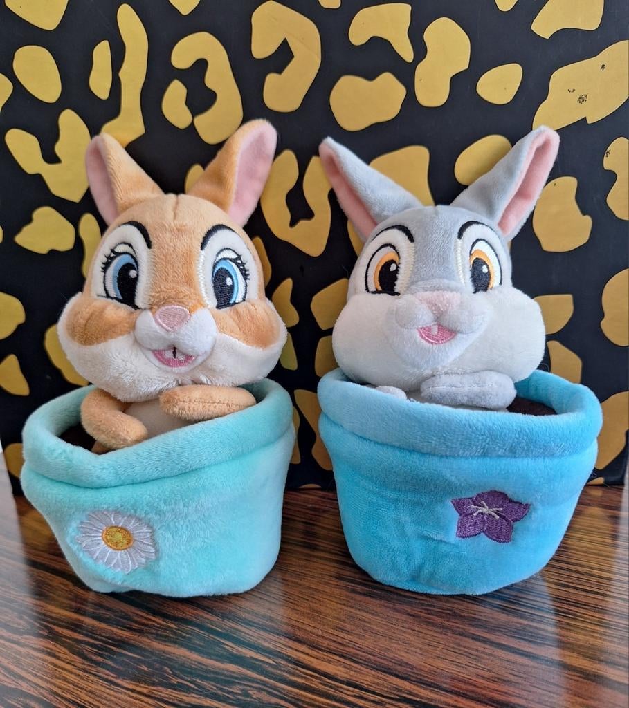 Knuffel Stampertje Miss Bunny bloempot Disney 20 cm, Kinderen en Baby's, Speelgoed | Knuffels en Pluche, Ophalen of Verzenden