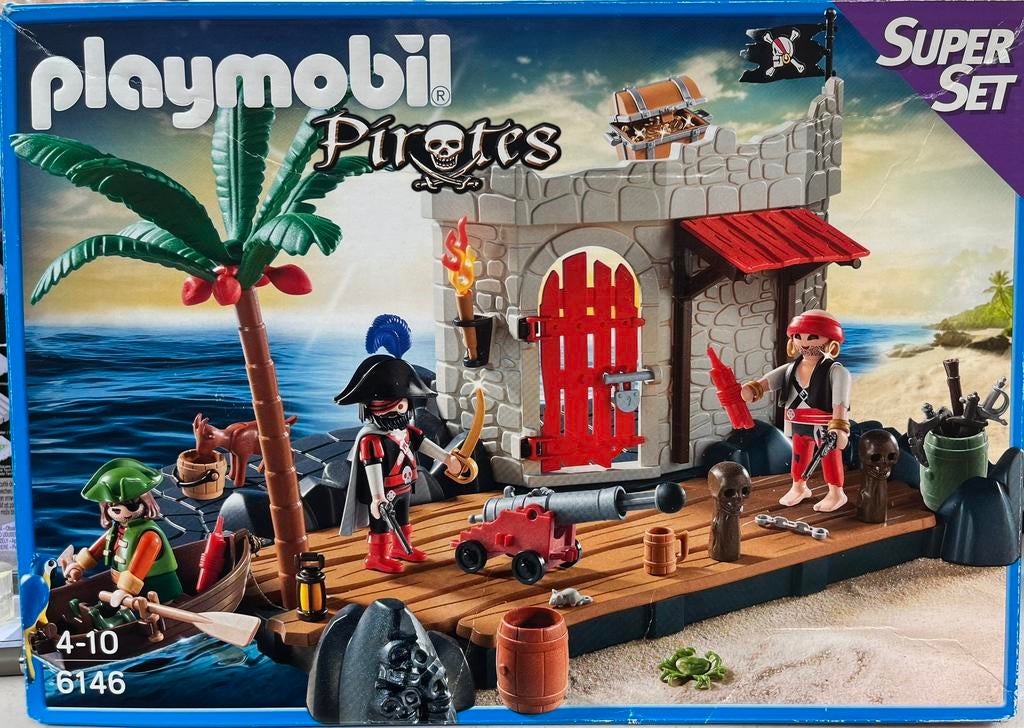 Playmobil piraten set 6146, Ophalen, Zo goed als nieuw, Complete set