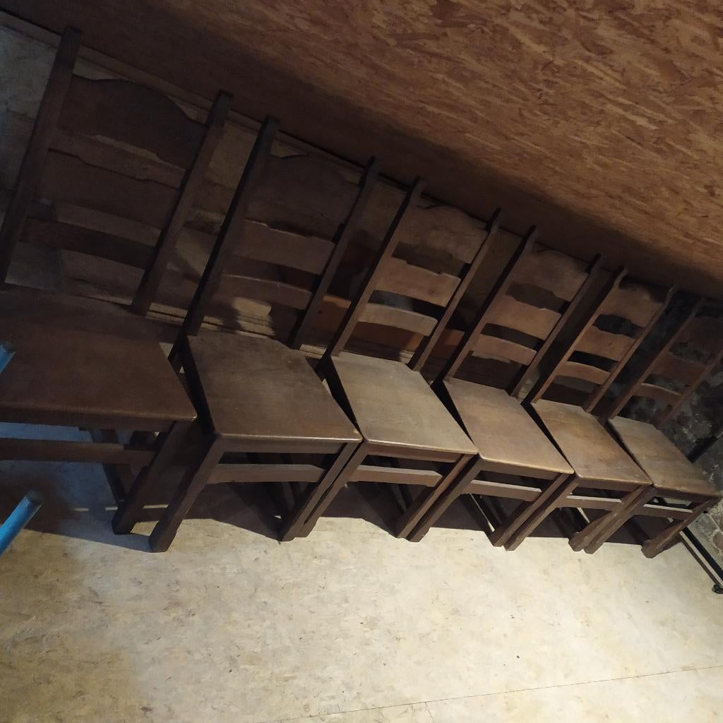 Lot 6 chaises identiques, Maison & Meubles, Enlèvement, Cinq, Six Chaises ou plus