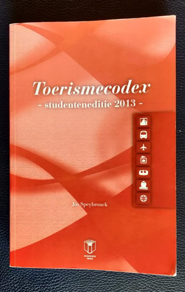 Toerismecodex, Overige vakken, Ophalen of Verzenden, Zo goed als nieuw, Jos Speybrouck