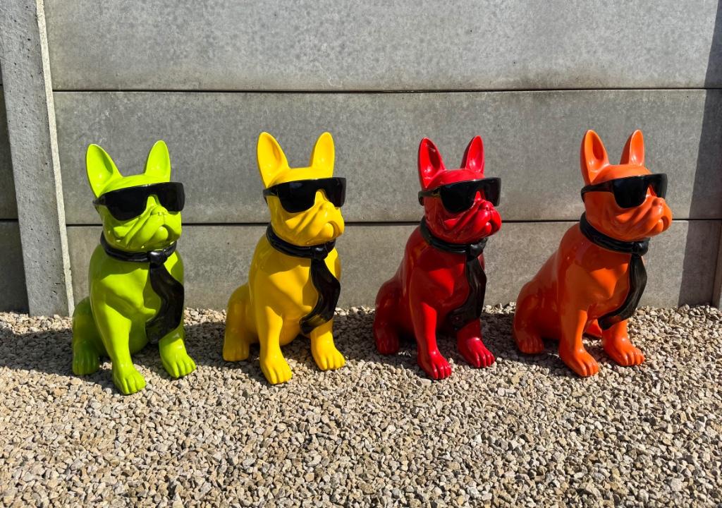 Beeld Franse Bulldog H60Cm / verschillende kleuren, Ophalen, Nieuw, Dier