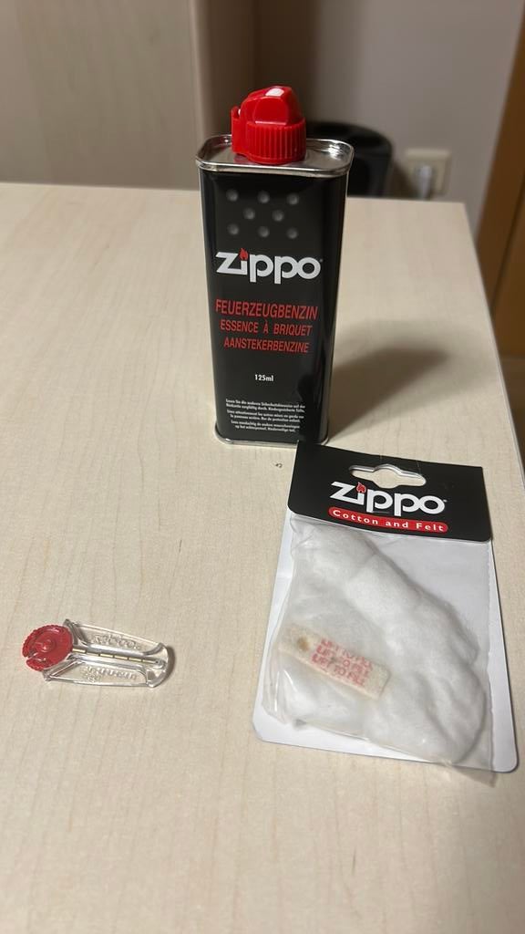 Origineel zippo set, Ophalen of Verzenden