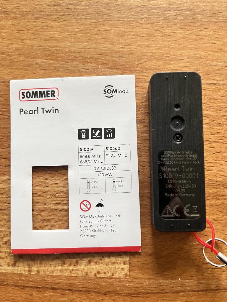 PEARL TWIN S10019-00001 SOMMER handzender, Ophalen, Nieuw