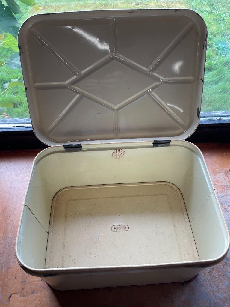 oude blikken brooddoos, Verzamelen, Ophalen, Gebruikt, Overige, Overige merken