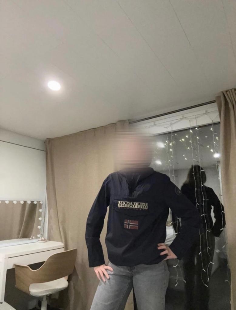 Napapijri jas, Kleding | Dames, Jassen | Winter, Zo goed als nieuw, Maat 38/40 (M), Blauw, Ophalen of Verzenden