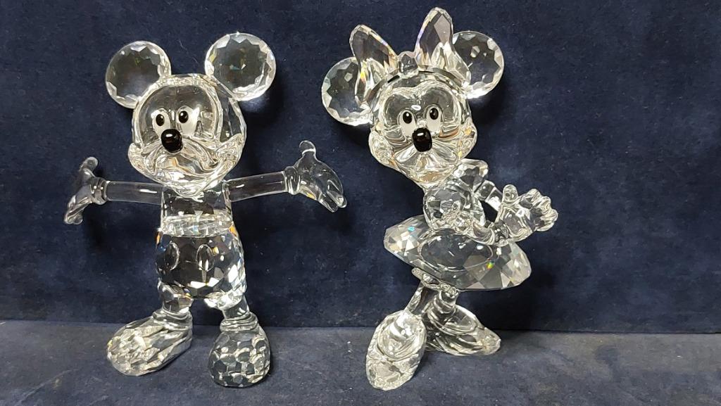 Swarovski Mickey et Minnie, Enlèvement, Mickey Mouse, Utilisé, Statue ou Figurine